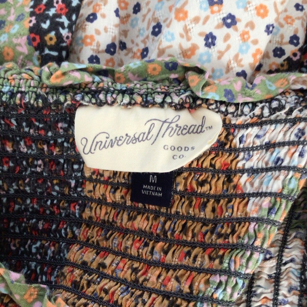 Universal Thread Multicolor Patchwork Midi Dress … - image 8